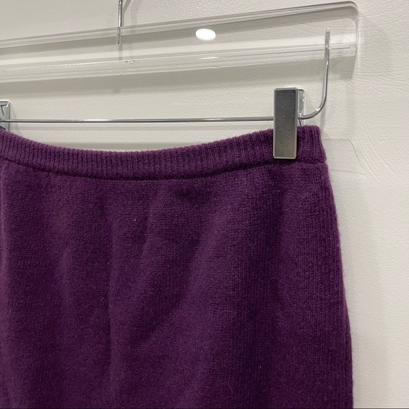 Pastille Vintage Knit Blazer Jacket Skirt Set Purple Lambswool Medium Button - Picture 10 of 11